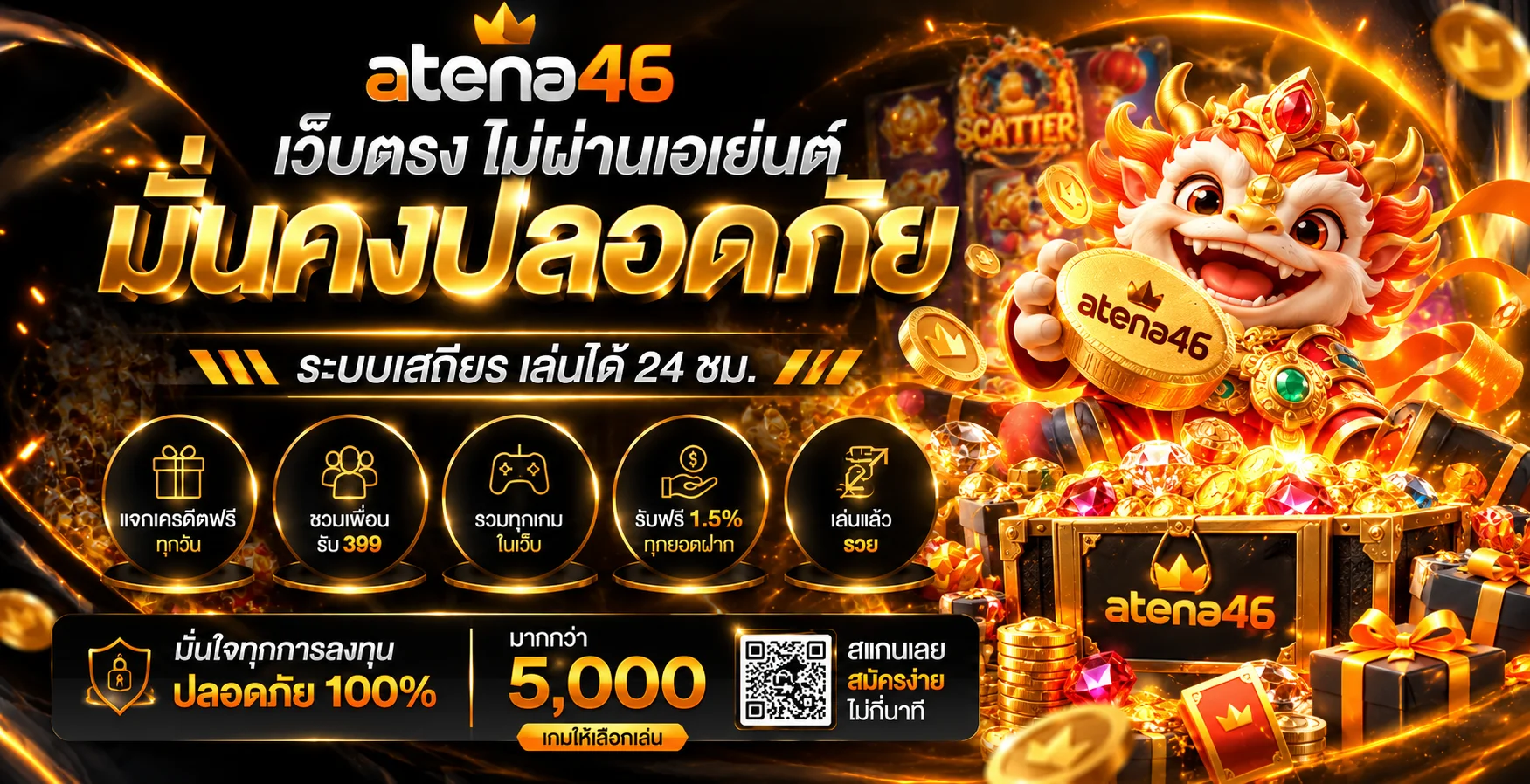 โปรโมชั่น atena46 ภาพประกอบโทนส้มดำ